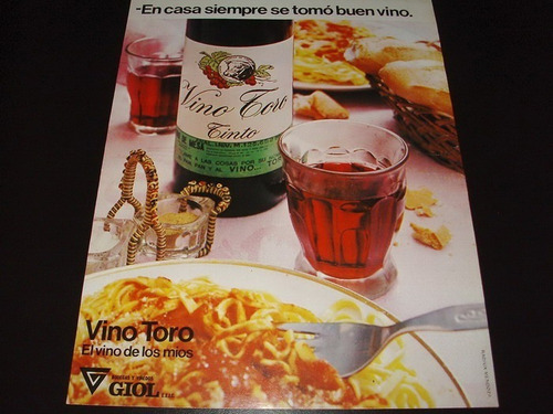 (pb015) Publicidad Clipping Vino Toro * 1973