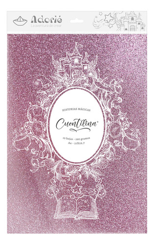 Cuentilina By Adorie- Brillos Clásicos X 10 Hojas Color Rosa Fantasía