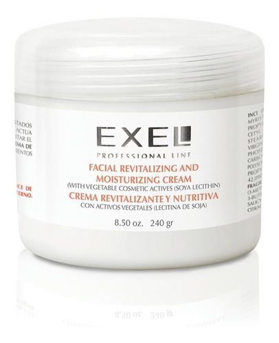 Crema Revitalizante Nutritiva Facial Piel Exel X 240gr