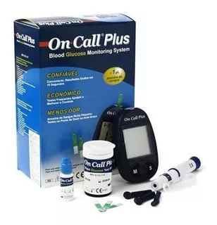 Glucometro On Call Plus Usa 10 Tiras, 10 Lancetas