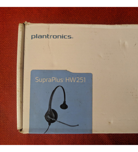 Diadema Headset Plantronics Hw251 Monoaural