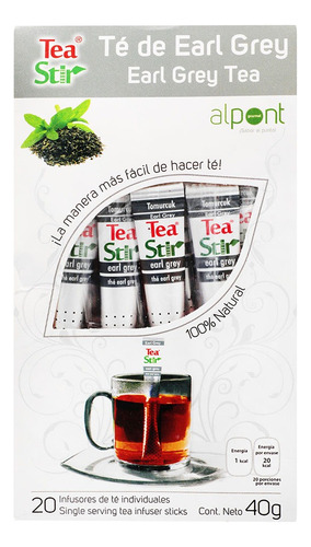 Té De Earl Grey Alpont Tea Stir 20 Tés 40 G