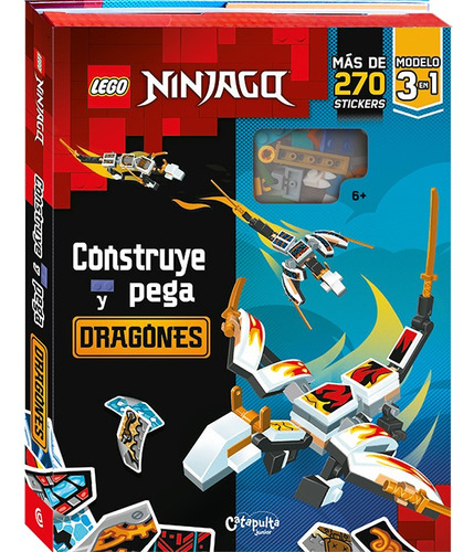 Libro Construye Pega Lego Dragones Catapulta Sharif Express