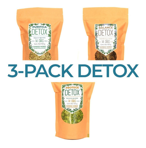 Té Detox Orgánico 3 Pack - 300 Gr