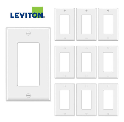 Kit 10 Placas Acabamento Leviton Decora Branca Gfci Pj26-wm