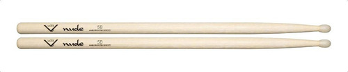 Baquetas Vater Nude 5b Hickory, Punta: Nylon Vhn5bn Color Natural