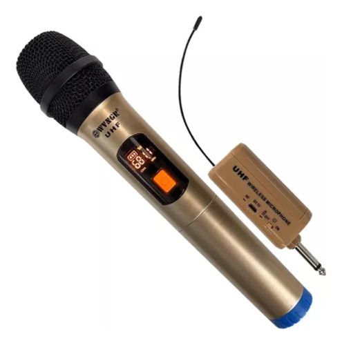 Microfono Dinamico Inalambrico Profesional Uhf Pantalla Lcd