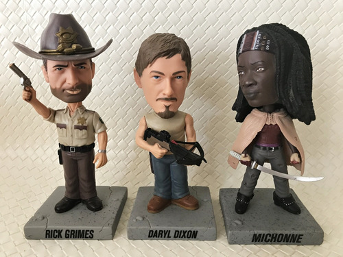 The Walking Dead Figuras De Rick Daryl Y Michone - Ring Raje