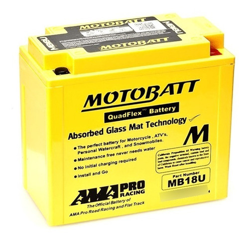 Bateria Motobatt Quadflex Mb18u Cbx 1000