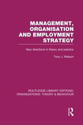 Libro Management Organization And Employment Strategy - T...