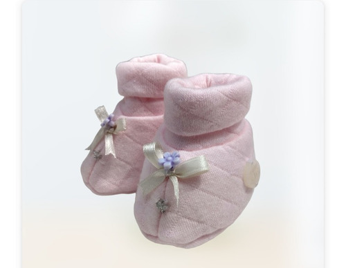 Escarpines Para Recién Nacido Balbu Bebe Color Rosa 