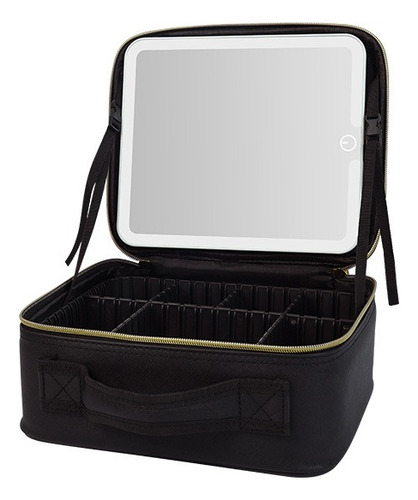 Bolsa De Maquillaje De Viaje Con Espejo Iluminado Por