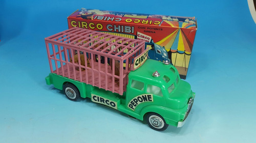 Antiguo Juguete Camion De Circo - Nuevo Con Caja-