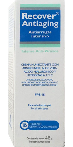 Recover Antiaging Antiarrugas Intensivo Crema Humectante