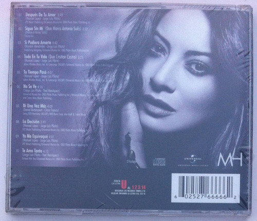 Myriam Hernández. Seducción. Cd Original, Nuevo