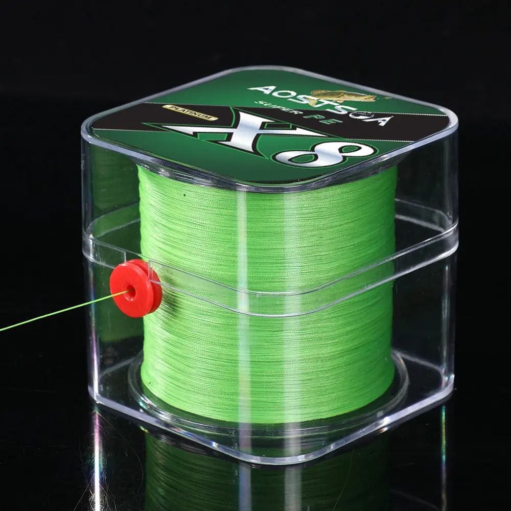 Linha Multifilamento X8 Verde 300m 0.23mm Resistência 11.5kg AOSTSOA