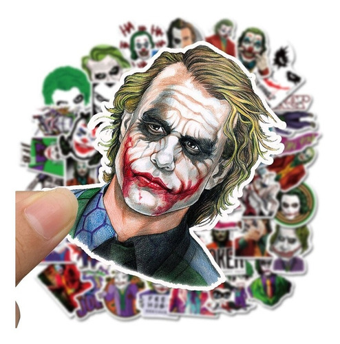 50 Stickers The Joker - Etiquetas Autoadhesivas