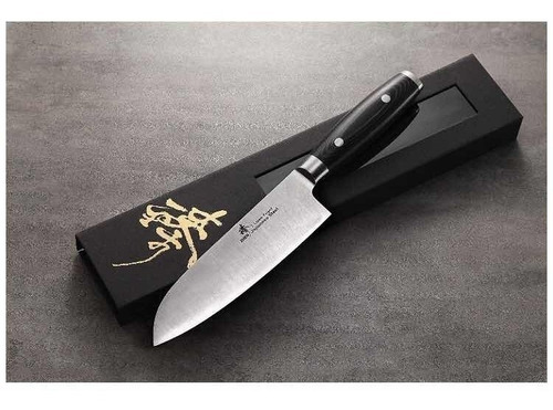 Zhen Japonés Vg-10 Cuchillo Santoku Chef De Acero 3 Capas