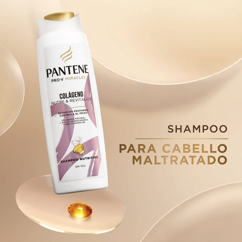 Shampoo Pantene Pro Miracle Colageno Nutre Revitaliza 300ml