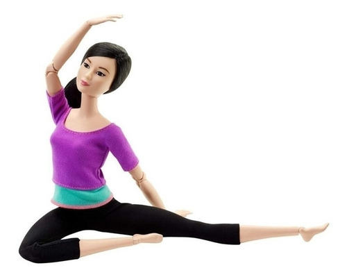 Imagem 3 de 9 de Barbie To Move Top Roxo Cab. Preto Oriental Ms Sj