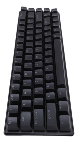 Teclado Mecânico Para Jogos, 68 Teclas, Com Fio, Luz De Fund