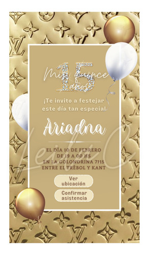 Invitaciones Digitales Para 15 Años | Tarjetas Interactivas 