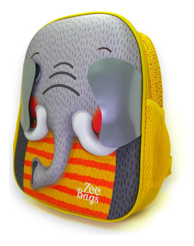 Mochila Zoo Animales 3d Para Niños / Niñas 