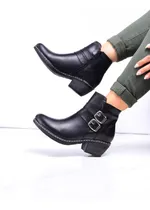 Comprar Botas Zapatos Mujer Botitas Botinetas Cuero Taco Palo Forradas En Cuero