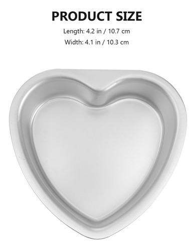 Molde Para Tartas Con Forma De Corazón, 5 Unidades, Molde Pa