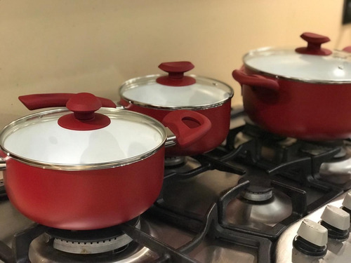 Imagen 6 de 10 de Cacerola Ceramica Antiadherente 24cm Roswell Cookware Silmar