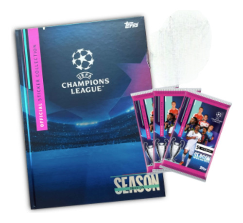 Álbum  Capa Dura Champions Lague 250 Figurinhas  2023/24