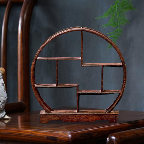 Pantalama De Madera Stand Tea Rack Rack Elegant Portable