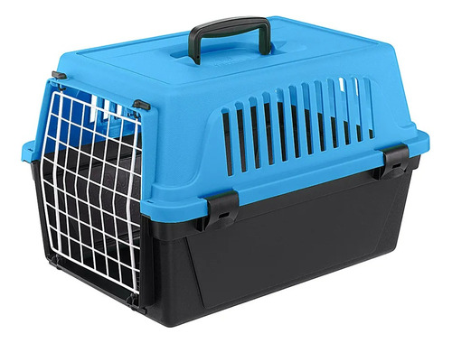 Transportadora Rígida Para Mascotas Atlas 20 Ferplast Azul