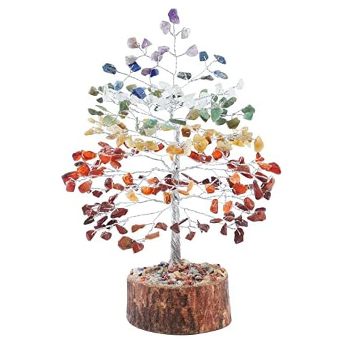 Árbol De Cristal De Siete Chakras Energía Positiva Co...