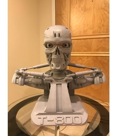 Busto Terminator - Diseño Digital Stl Archivo Impresion 3d