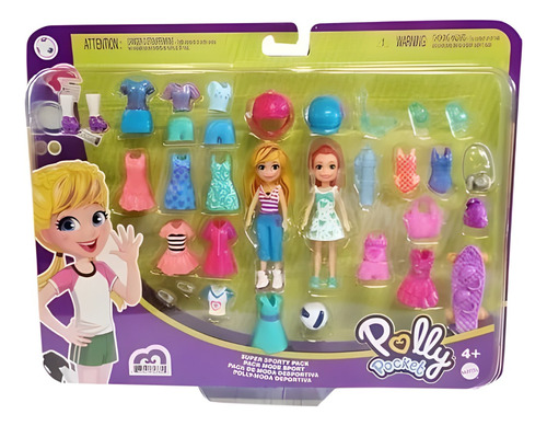 Set Polly Pocket De Moda Deportiva Mattel Original