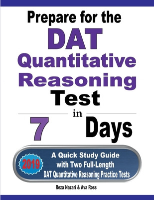 Libro Prepare For The Dat Quantitative Reasoning Test In ...