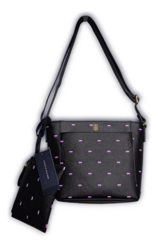 Bolso De Fiesta Tommy Hilfiger Negro 69j7377/ Nuevo/ 10-10 