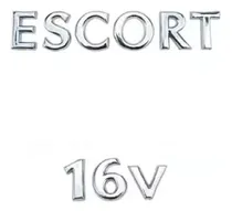 Comprar Emblemas Escort 16v Letreiro Para Porta Mala Ford (kit 2 Pçs