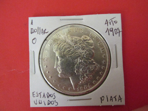 Moneda 1 Dollar Morgan Estados Unidos De Plata 1904 Unc