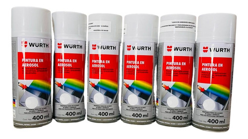 6 Pintura Para Aplicaciones Automotrices Wurth Color Blanco