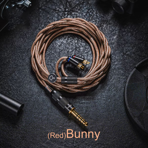 Cabo Yongse Redbunny De Cobre Monocristalino, Prata E Grafen