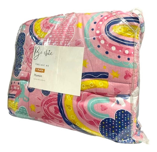 Cubrecama Infantil Unicornios Individual Niña Envio Gratis