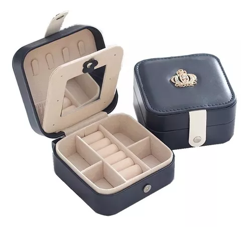 Alhajero Organizador C/ Llave Joyeria Anillos Caja Accesorio