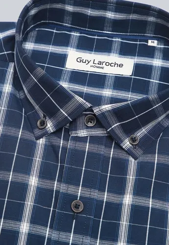 Camisa Cuadros Manga Larga Guy Laroche Glbvf06nb