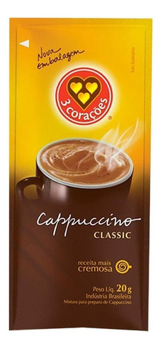 Café Três Corações Individual Sachê 20g Classic 50 Unidades