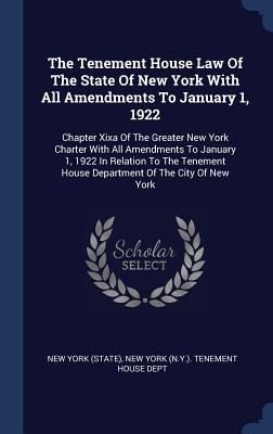 Libro The Tenement House Law Of The State Of New York Wit...