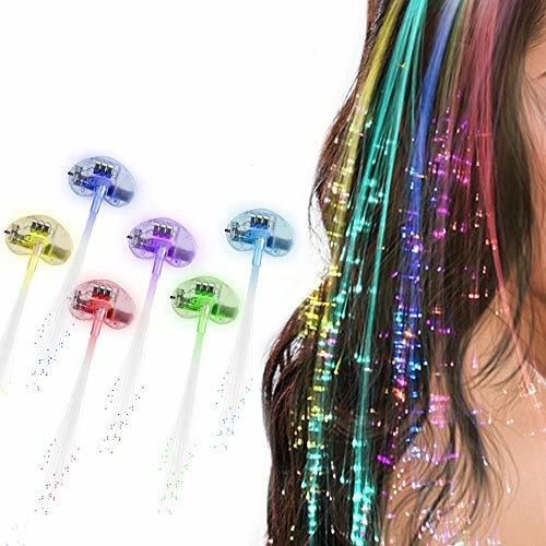 Luces Led Para Cabello, 12 Unidades (party Favors)