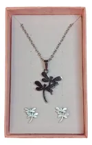 Comprar Collar Libelula Acero Inoxidable + Aretes