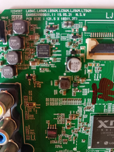 Placa Main Eax68209006 (lj9 Chassis) / Lg 43lm6350psb (Usado)